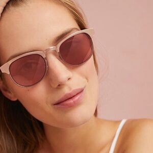 Anthropologie Rose Gold Mirrored Sunglasses!